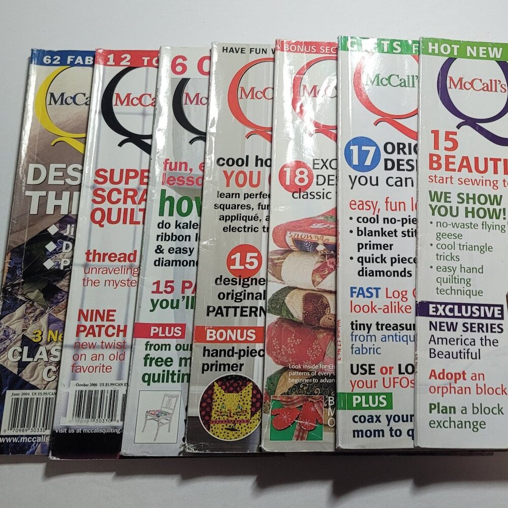 Lot of 7 Magazines McCall's Quilting: The Best Of American Quilting w/patterns